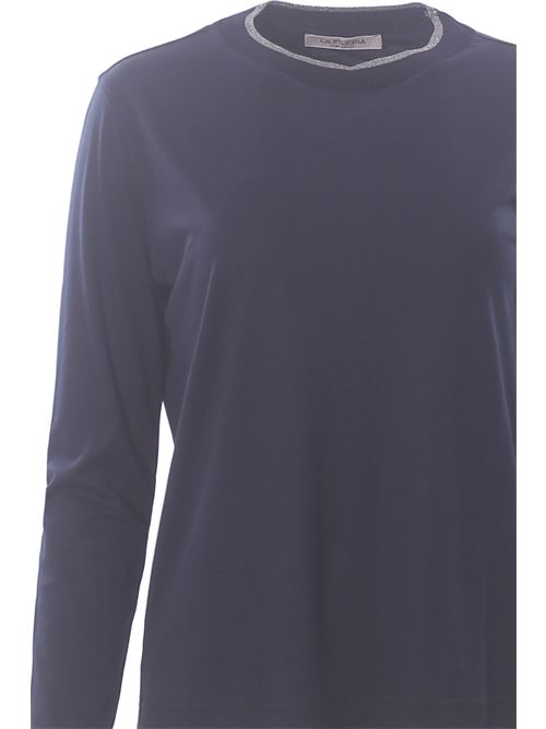 T-shirt girocollo in cotone LA FILERIA | 60273/80543598